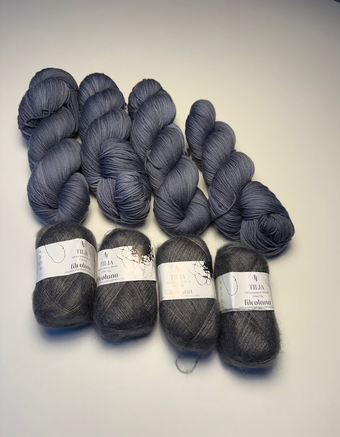 Strikkekit Sweater Adult - håndfarvet garn + Filcolana Tilia (gratis opskrift)