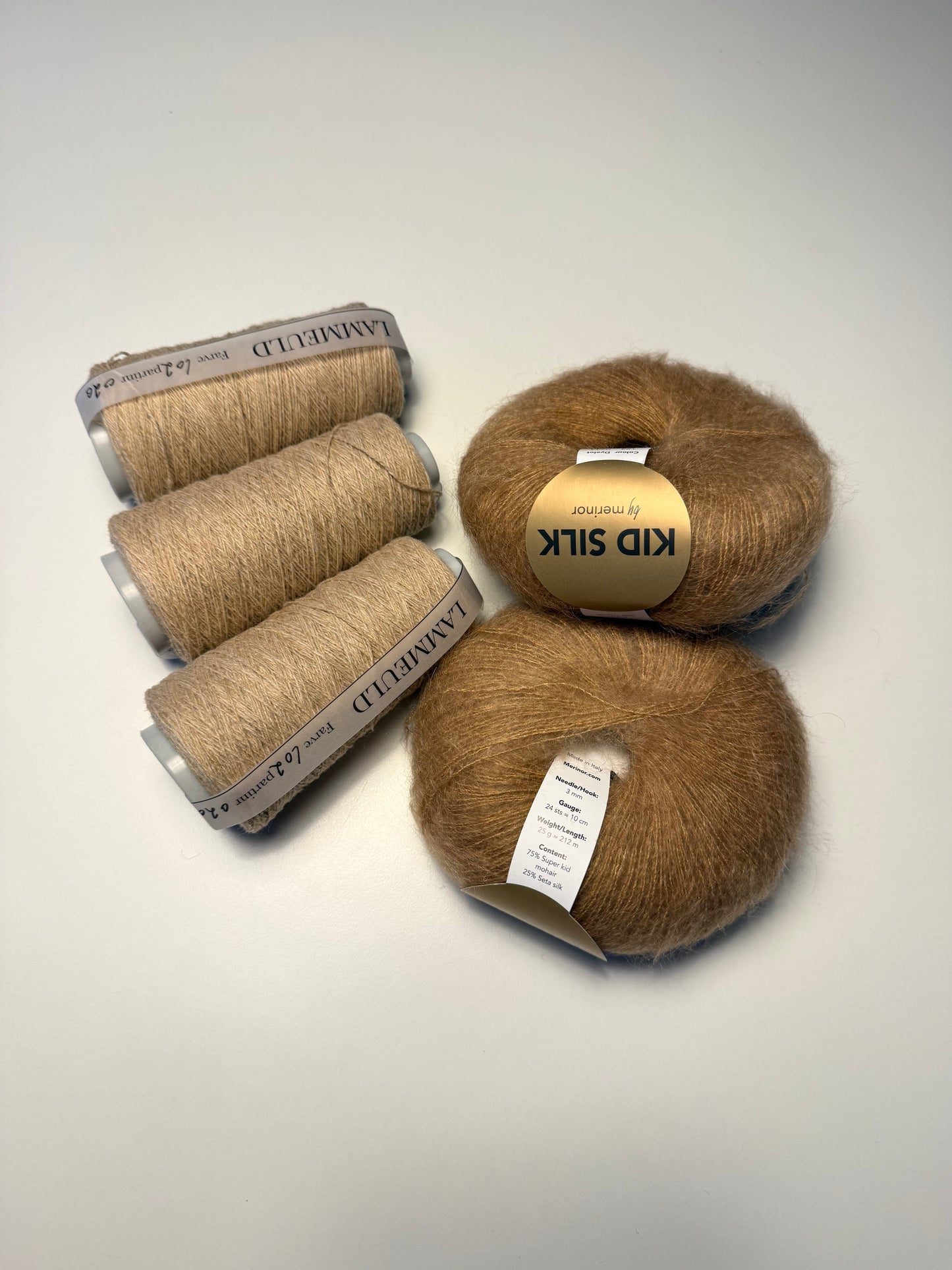 Strikkekit til Lara Blouse - farve Golden Sand