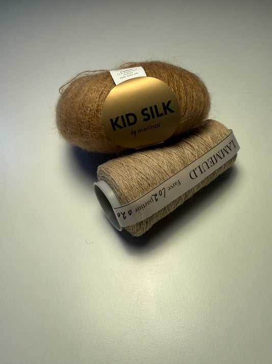 Strikkekit til Lara Blouse - farve Golden Sand