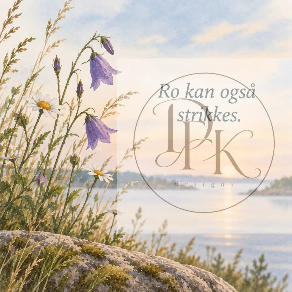 Ro serien - Strikkekort blank bagside - Ro kan også strikkes. - Strikkekort