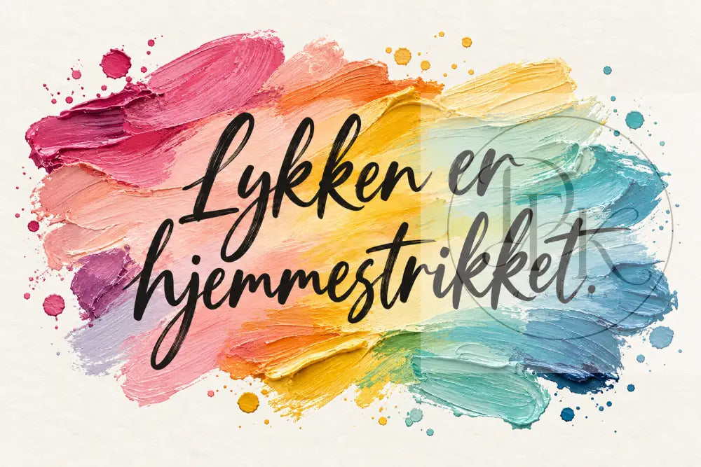 Strikkekort med danske citater - blank bagside - Strikkekort