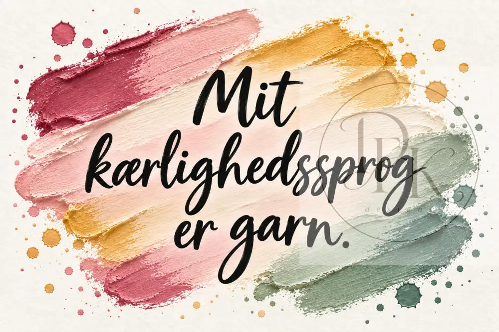 Strikkekort med danske citater - blank bagside - Strikkekort
